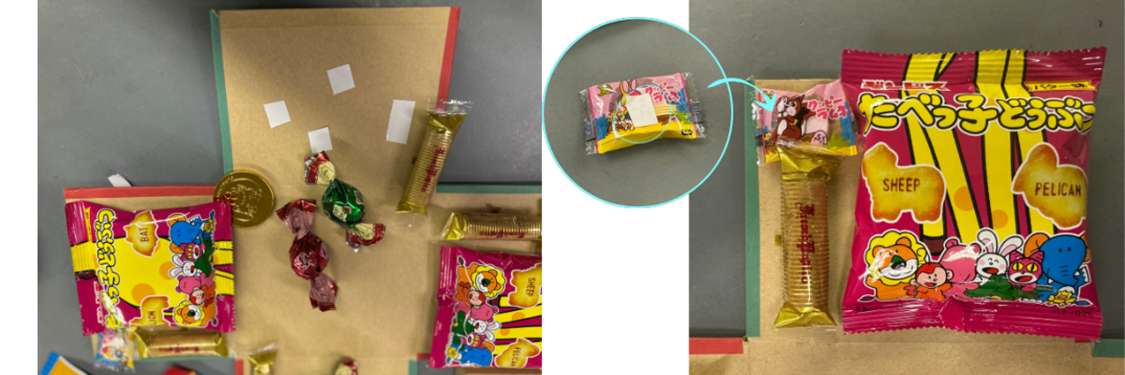 サプライズボックス小さいお菓子
