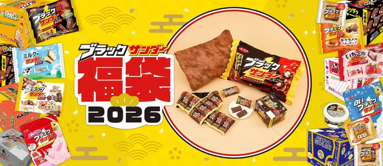 開始1分で完売（泣）伝説の【ブラックサンダー福袋】が帰ってくる！巨大クッションに激レア社長マフラーがツッコミどころ満載だけど普通に欲しい（笑）