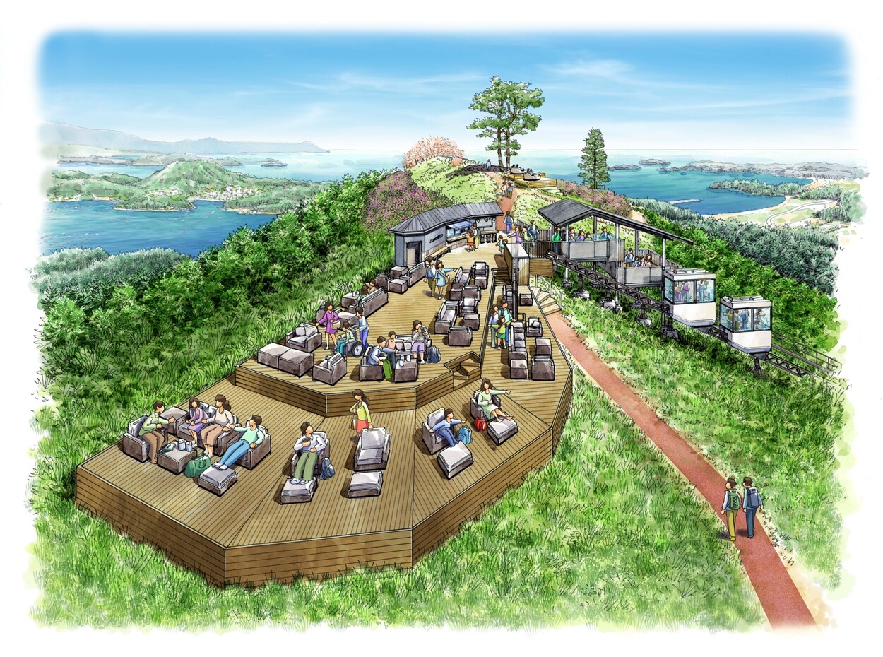 【気仙沼大島】360度見晴らせる大パノラマに圧巻！新展望台「亀山テラス360°-Kesennuma Oshima-」がオープン
