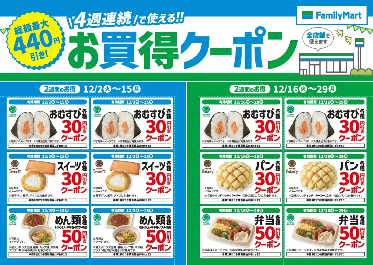 え、何枚でも使える？【ファミマ神企画】“激得クーポン”がパワーアップ！【4週連続】お得祭り！ランチもスイーツも一気に安くなる（嬉）