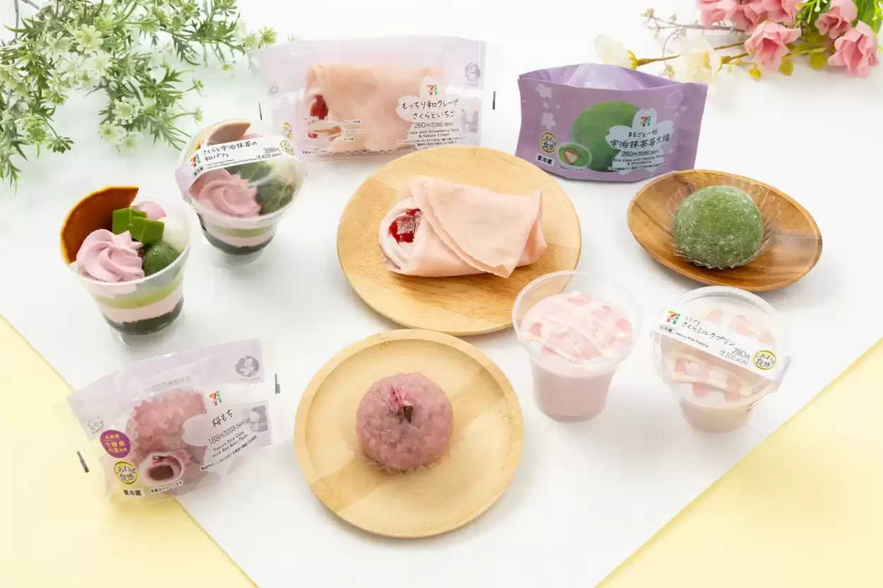 【セブンイレブン】新作5品がカワイすぎッ！今しか食べられない「桜×苺×抹茶」の限定スイーツが衝撃のウマさで絶対買い