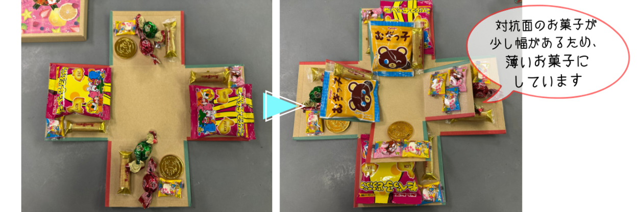 サプライズボックスお菓子完成