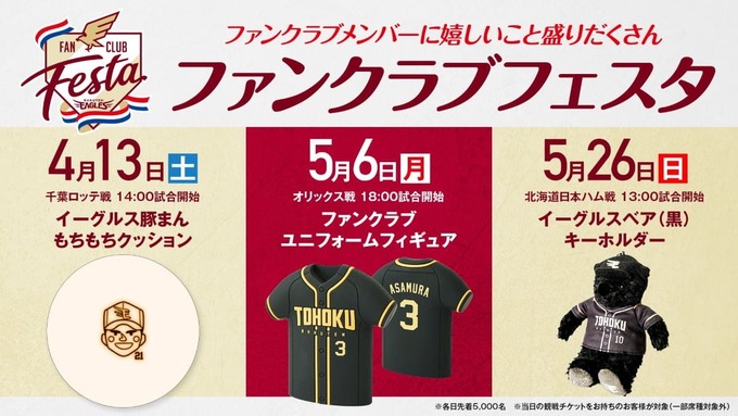 限定だから急げ！選手と触れ合えて特典山盛り【楽天イーグルス】ファン