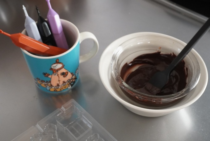 ダイソーチョコスティック湯せん.JPG