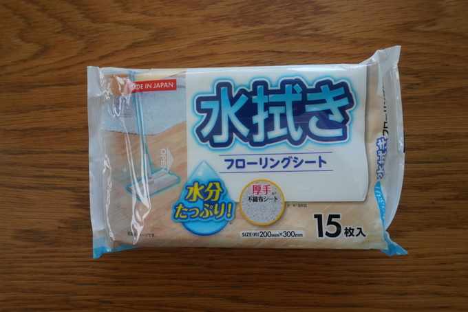 セリア梅雨床拭きシート.JPG