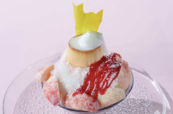 もう普通のかき氷に戻れない【人生NO.1確定】「ドーーンと鎮座！え、プリン？」「桃まるごと1個」さっすが仙台人気ホテル！贅沢の頂点