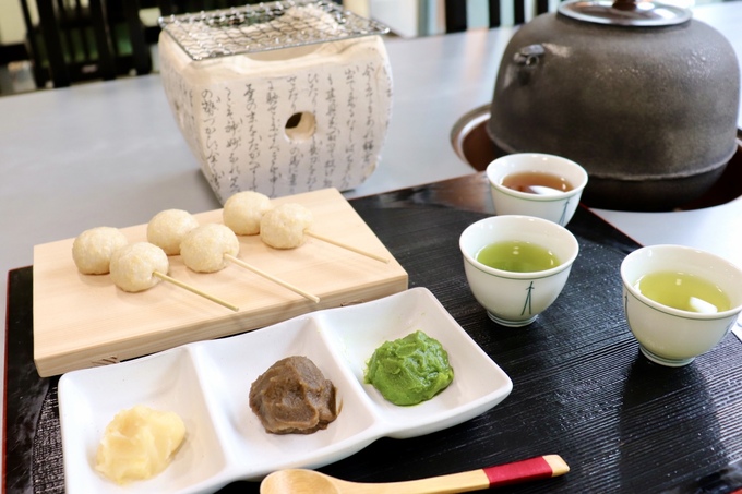 自分でお団子が焼ける!?【島田市】「絶品スイーツに珍しい体験まで♪」子連れも大歓迎の【いっぷく茶処やませき】