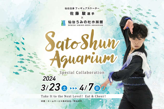 あと3日だけ！【仙台うみの杜水族館】に走れ！仙台が世界に誇る「フィギュアの星」との夢コラボが超贅沢