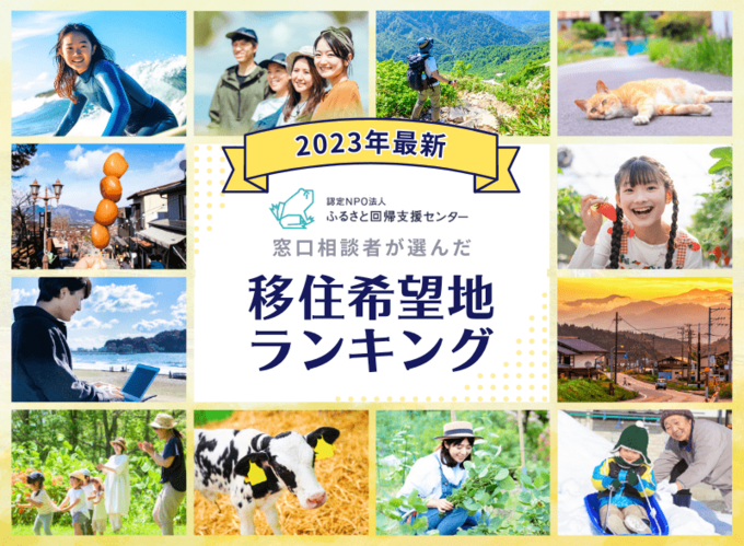地方移住に新たな波【移住希望地】3位に栃木県、2位に群馬県、 1位は4年連続の人気県