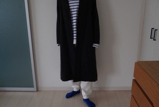 無印パンツコート着.JPG