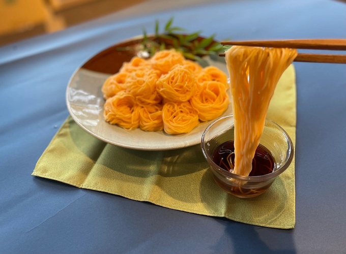 静岡市の人気店監修！【VELTEXそうめん】「まさかのオレンジ色！？おうちでもチームを応援できちゃう」新商品が登場！