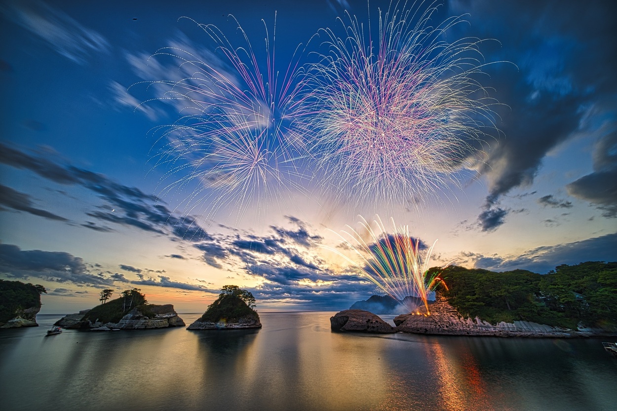 堂ヶ島夕映えの花火【2026年】