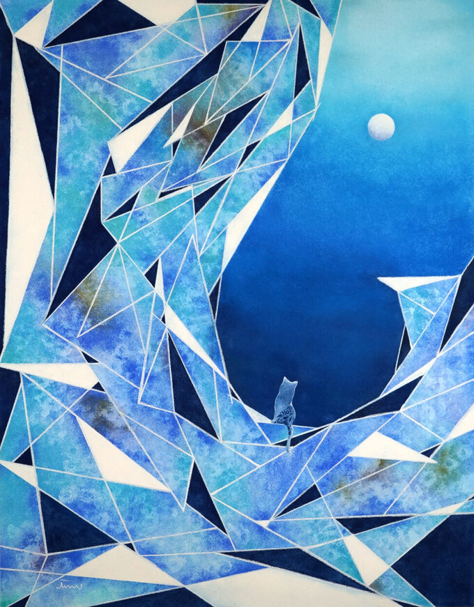 かとうなおこ パステル画展「cat & moon」