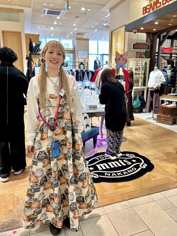 ねこ好きさん集まれ〜🐈💓【セノバ1階】BEAMSにてmmtsとCAT&BAKES9456がコラボ中♪